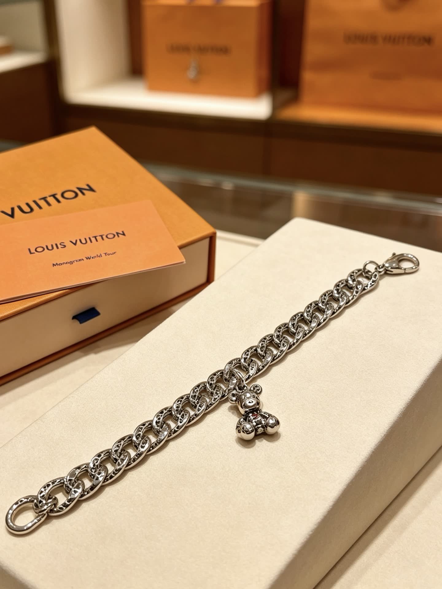 Louis Vuitton Silver Charm Bracelet
